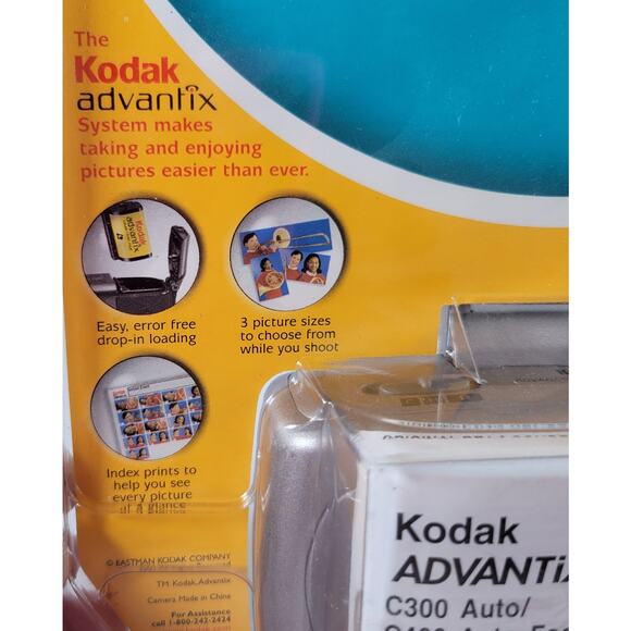 Kodak Advantix C400 Camera Outfit f5.6 22mm Ektanar Lens w Film NOS Sealed - Picture 14 of 16